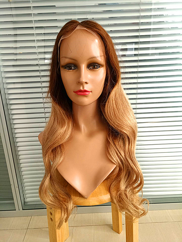 Ombre color human hair full lace wig wholesale price YL032